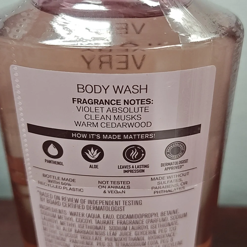 Bath & Body Works VERY VIOLET 3 Piece Body Care Bundle Set
